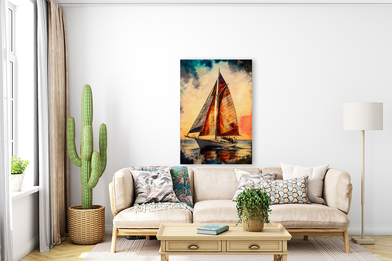 Sail sunset Reproduction