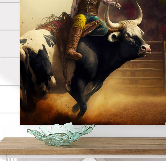 Bronco Bull Rider by Karim Akil Bey