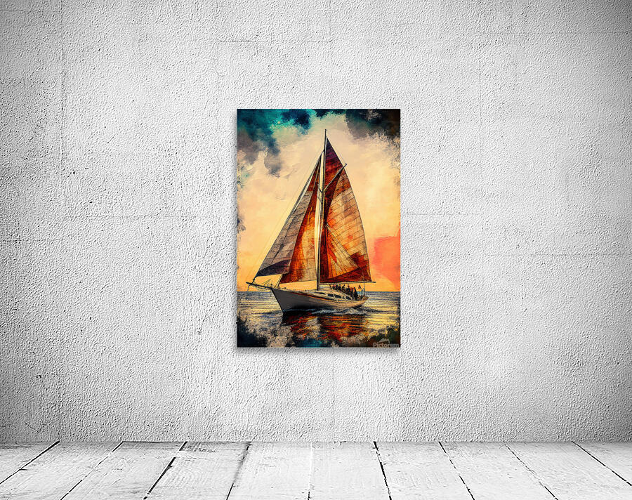 Sail sunset Wall Preview