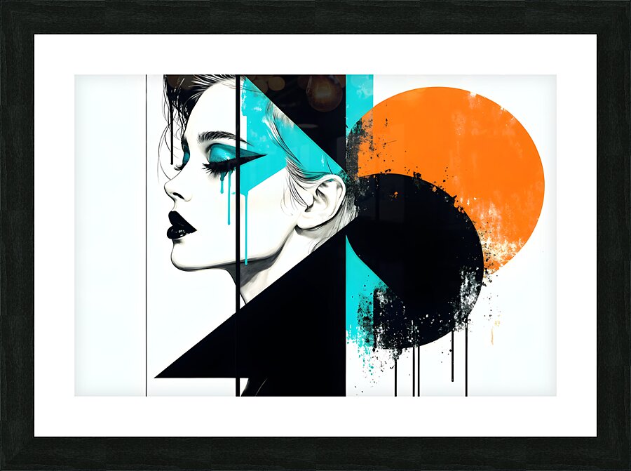 Abstract Woman Picture Frame print