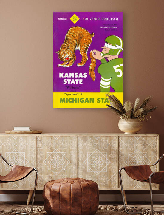 1957 Kansas State University vs Michigan State by Claib