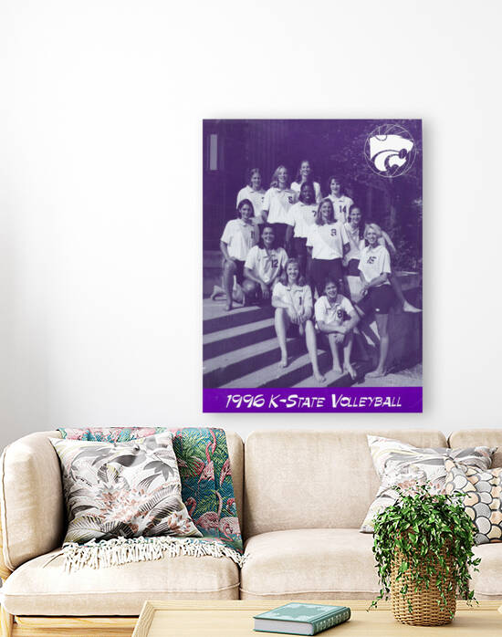 1996 Volleyball Program Cover for Kansas State University by Claib