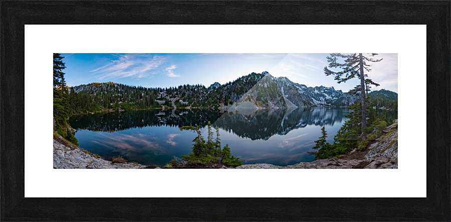 Snow Lake Pano Picture Frame print