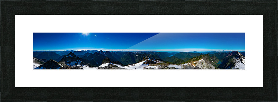 Vesper Peak Pano Picture Frame print