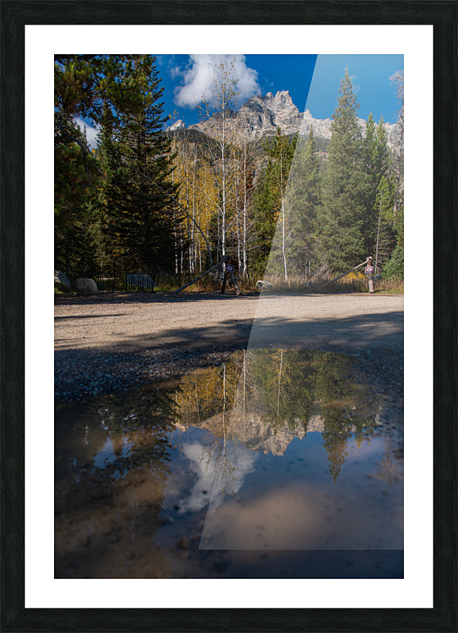 GTNP puddle Picture Frame print