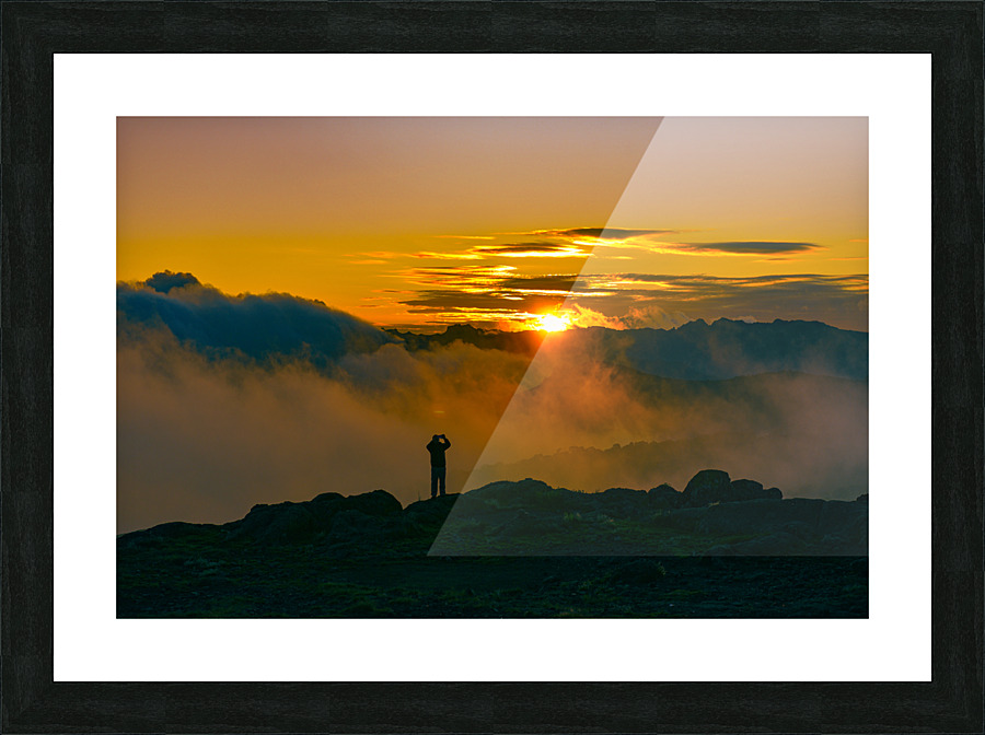 Kili brian sunset Picture Frame print