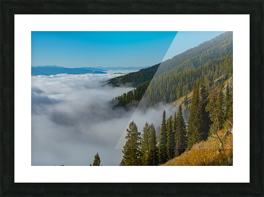 GTNP clouds Picture Frame print