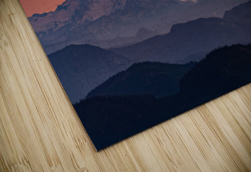 Rainier closeup sunset Nick Welch puzzle