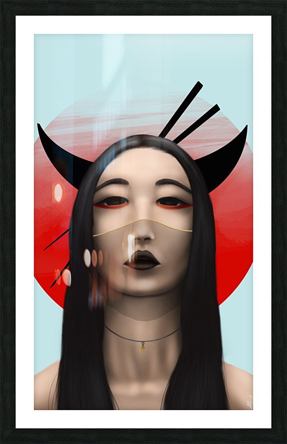 Geisha Picture Frame print