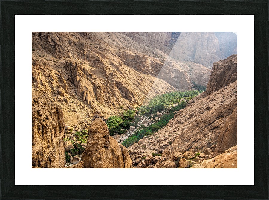 Wadi Dima Oman Picture Frame print