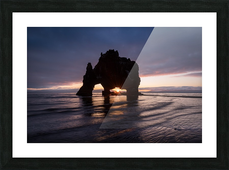 The Sea Stack Hvitserkur Picture Frame print