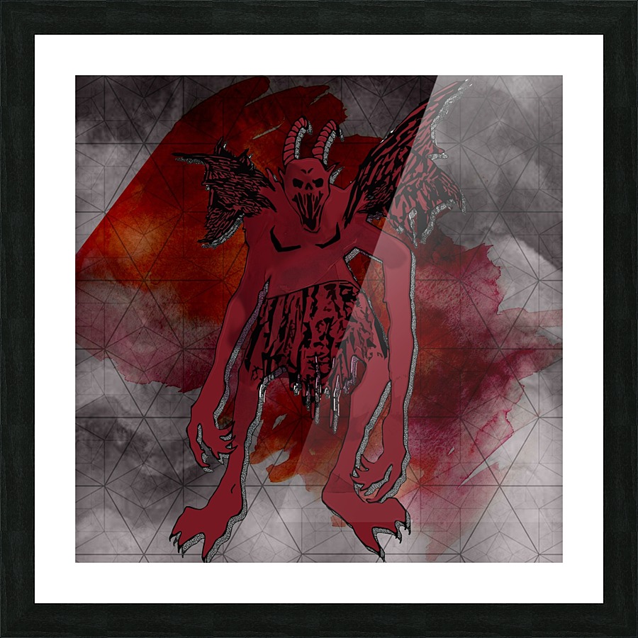 demon Picture Frame print