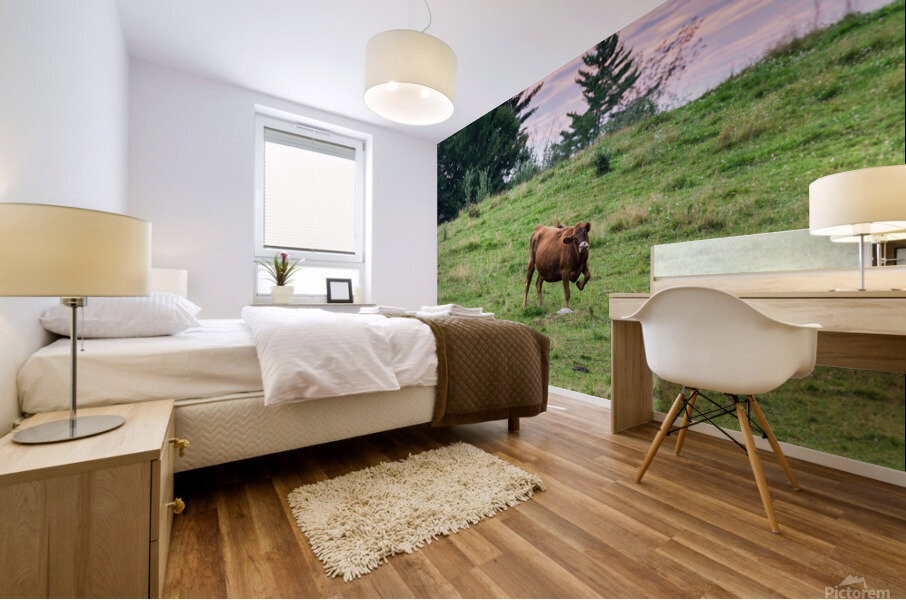 Happy Cow Mural print