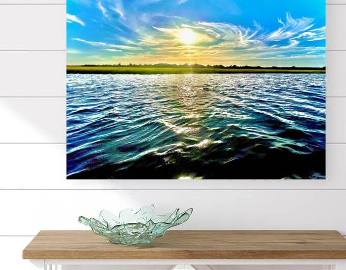 Canal Sunset Reproduction
