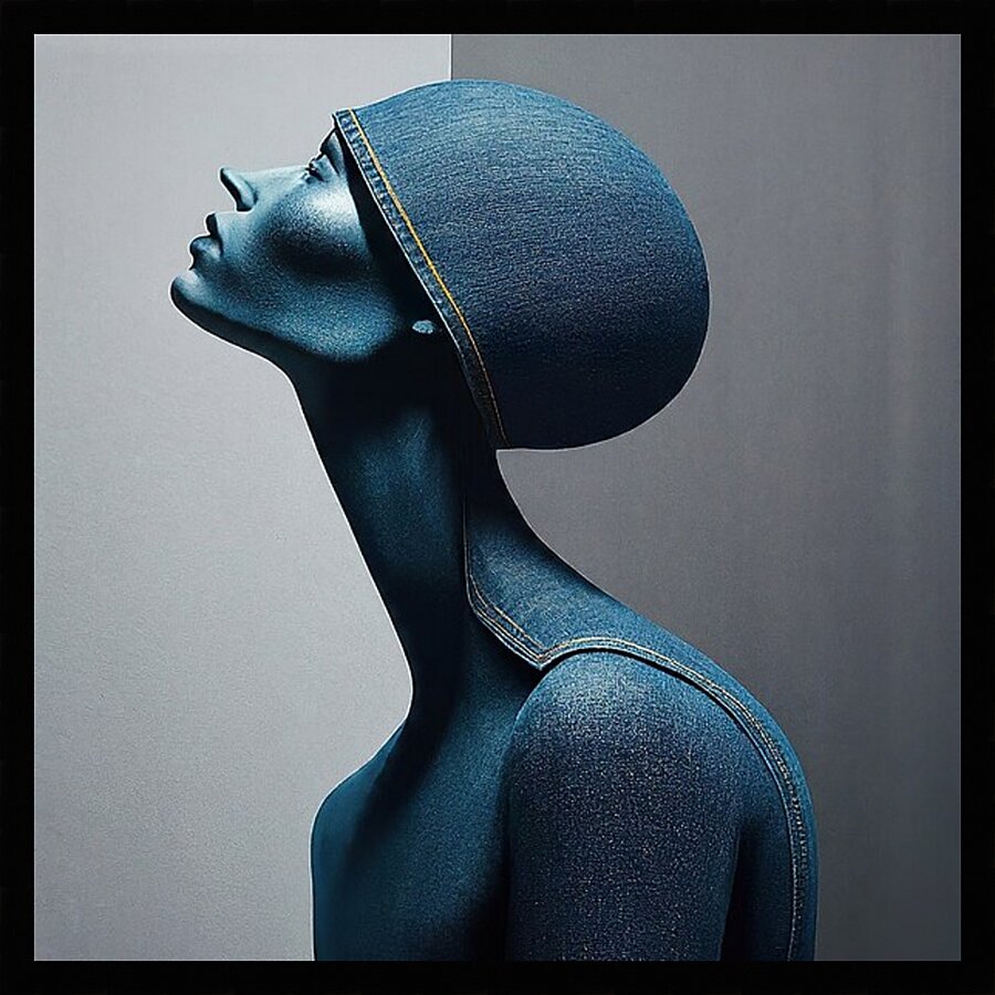 Indigo Beauty Picture Frame print