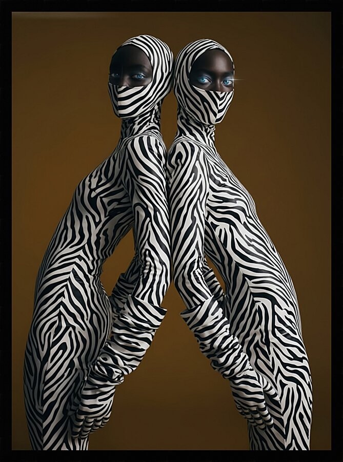 Twin Flames Picture Frame print