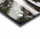 Winter Canyon on River Acrylic print