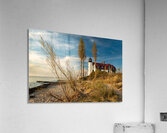 Point Betsie Lighthouse On The Beach Acrylic Print