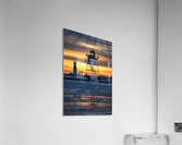 Grand Marais Lighthouse Over Ice Acrylic Print