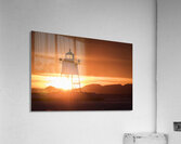 Grand Marais Minnesota Lighthouse Sunset Acrylic Print