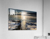 Lake Superior Winter Sunrise Art Acrylic Print