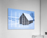 Barn Amongst a Minnesota Snowstorm Acrylic Print