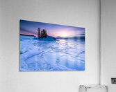 Icy Sunrise over Frozen Lake Superior Acrylic Print