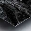 Foggy Outcrop Metal print