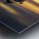 Grand Marais Lighthouse Over Ice Metal print