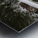 Winter Canyon on River Metal print