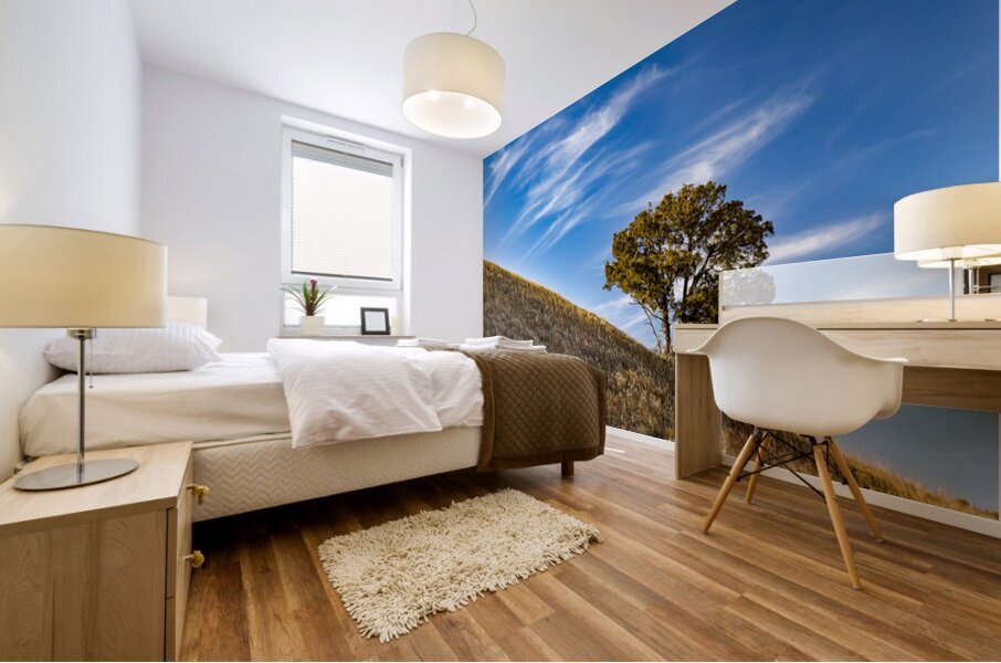 Slanted Tree Mural print