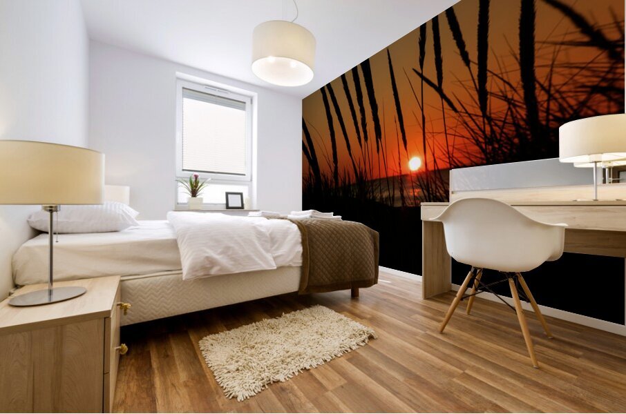 Lake Michigan Sunset Mural print