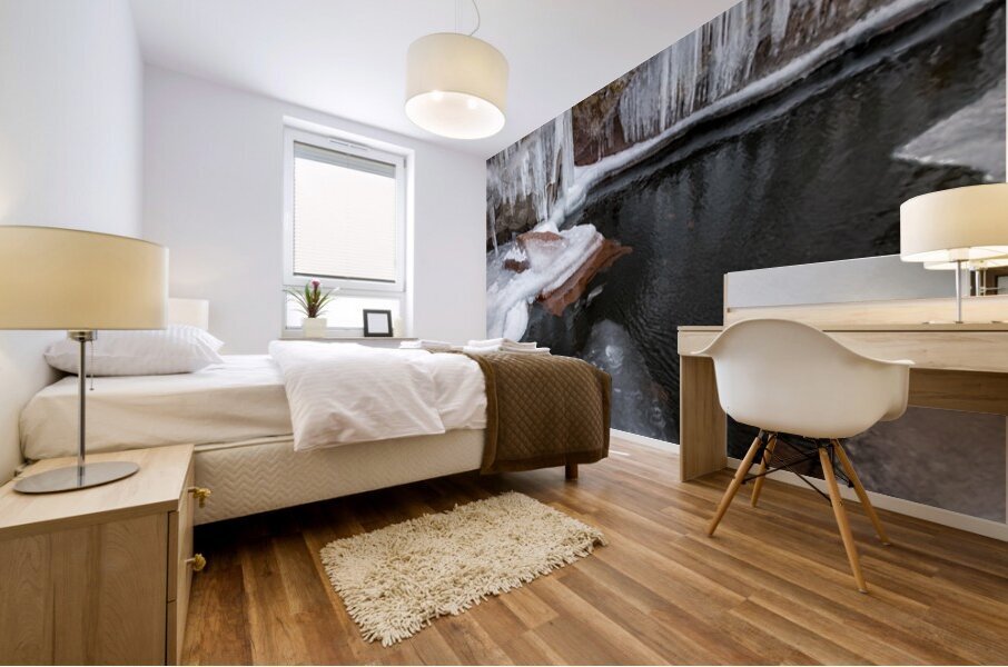 Lake Superior Ice Cove Mural print