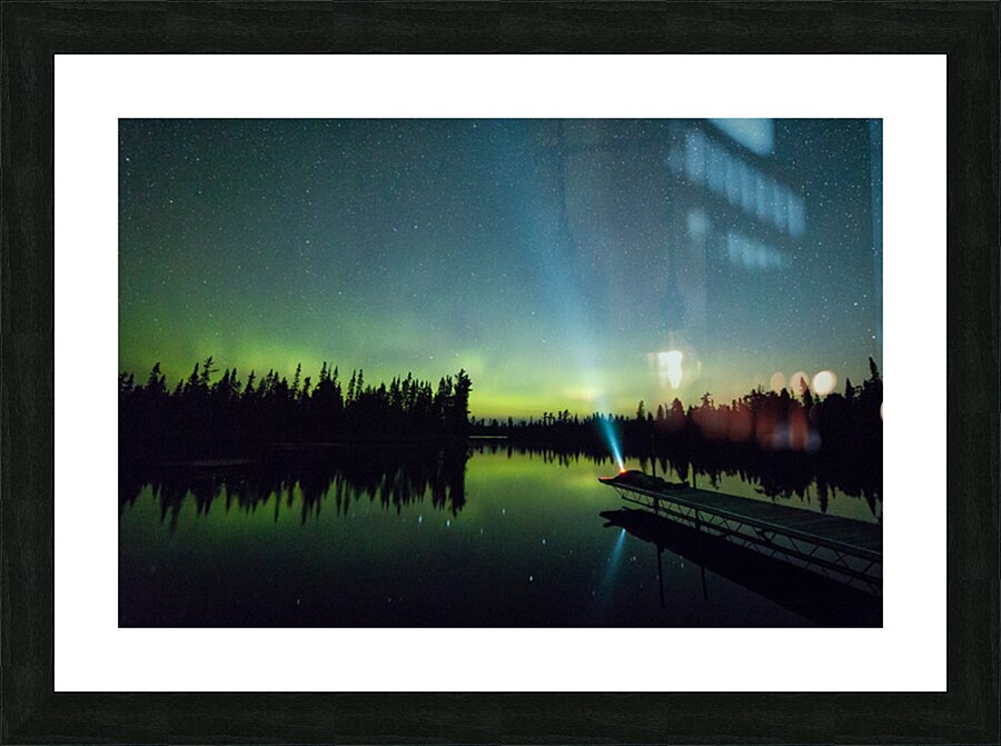 Northern Lights In Action Picture Frame print