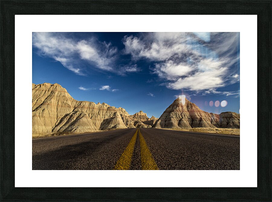 Badlands Freeway Picture Frame print