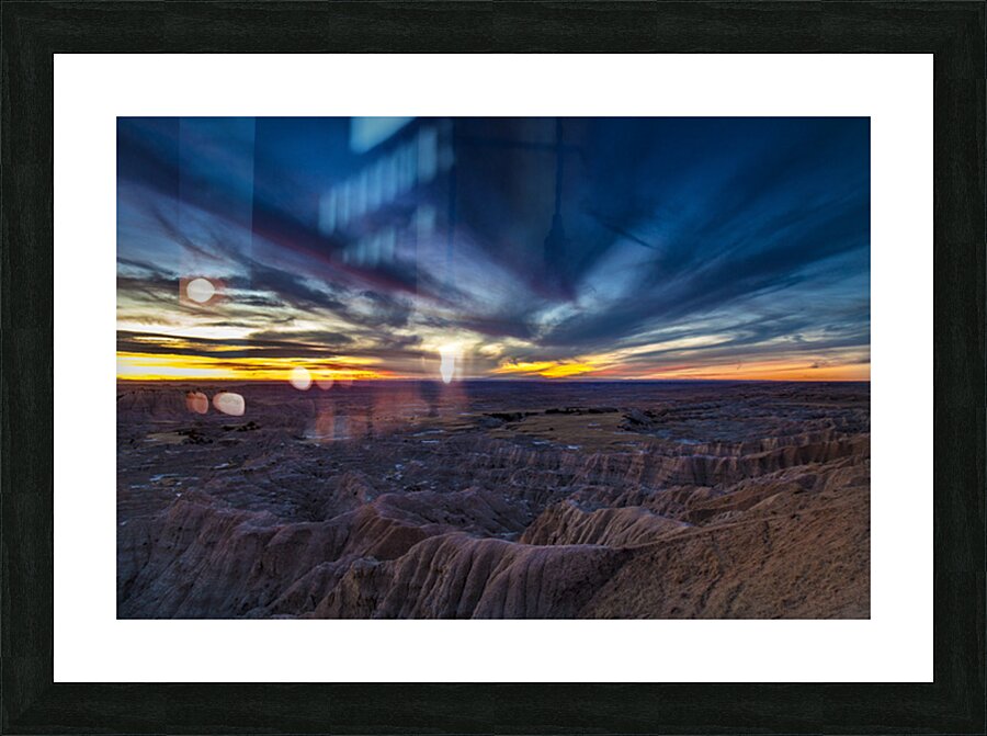 Badlands Amphitheater Picture Frame print