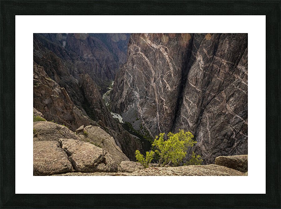 Painted Wall Black Canyon of the Gunnison Picture Frame print