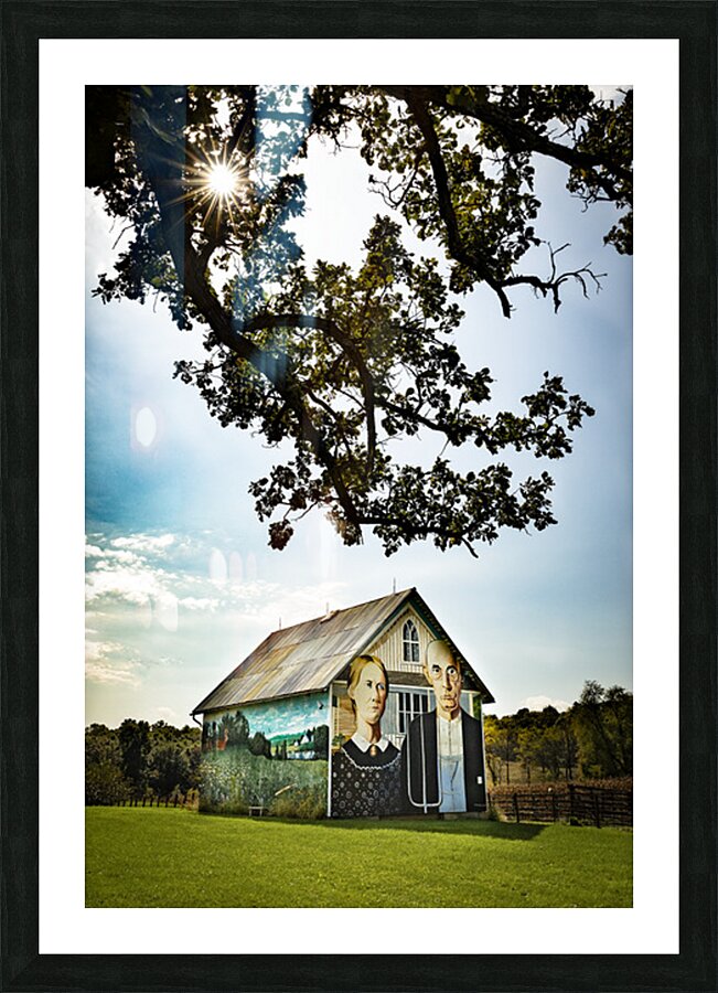 Iowa Barns Picture Frame print