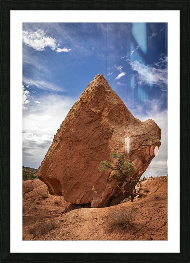 Tilted Rock Picture Frame print