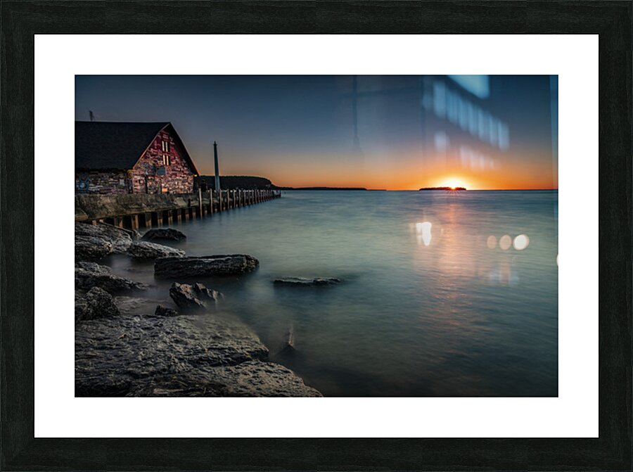 Door County Sunset Picture Frame print