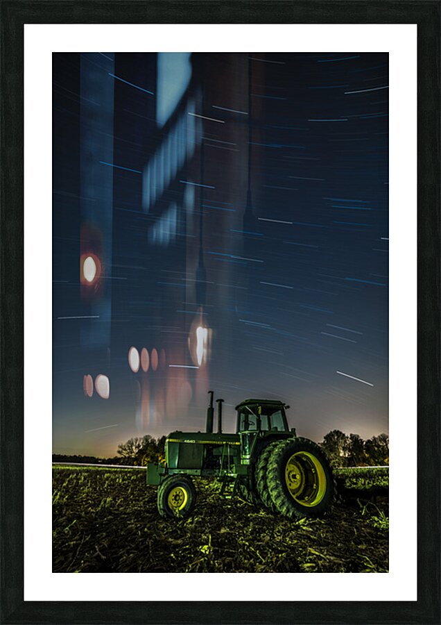John Deere Under The Stars Picture Frame print