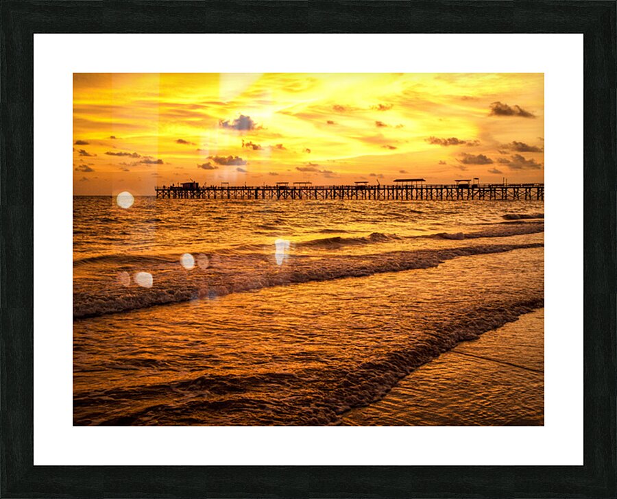 Inferno at Sunset Picture Frame print