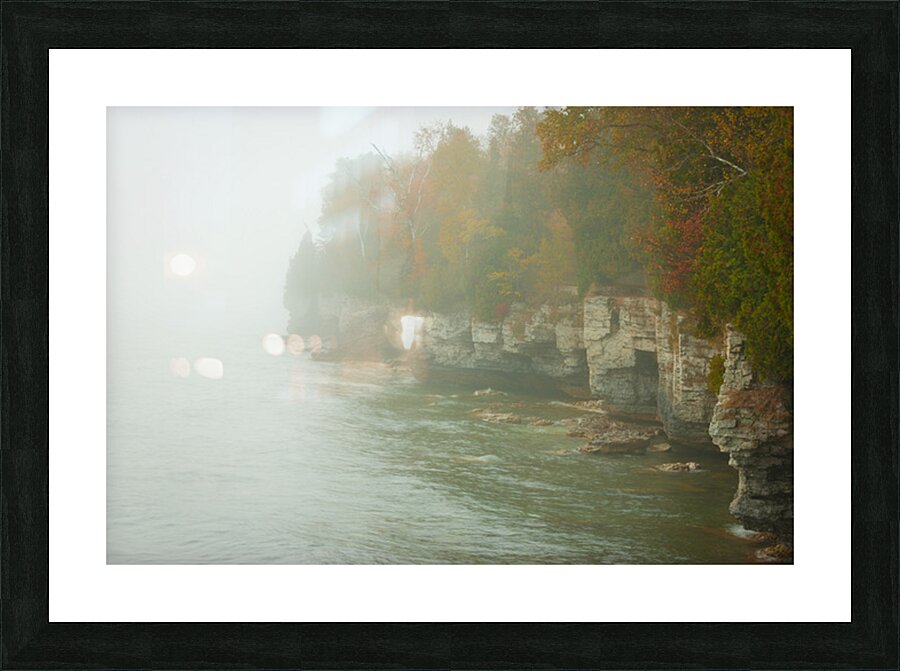 Door County Foggy Morning Picture Frame print