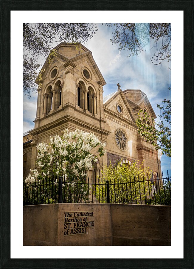 The Cathedral Basilica of Saint Francis of Asissi Santa Fe  Picture Frame print