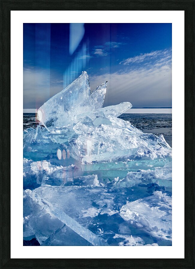 Minnesota Ice Stack Picture Frame print