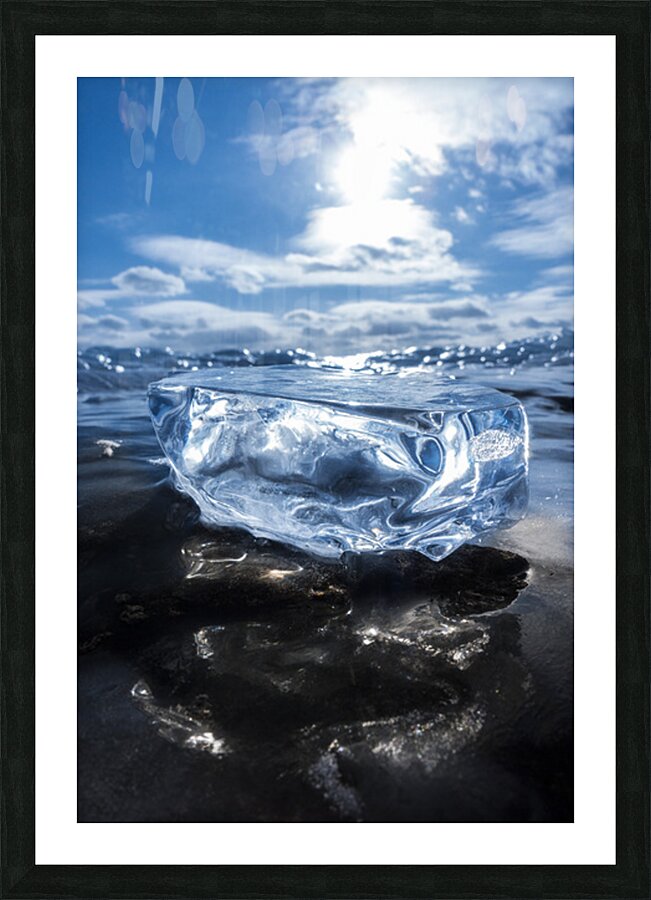 Icy Reflection Picture Frame print