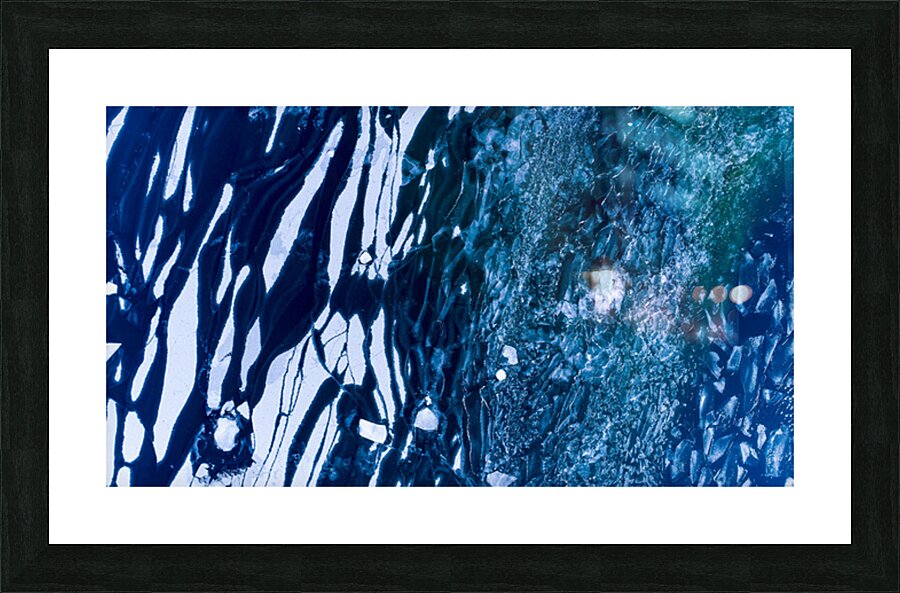 Lake Superior Ice Art Picture Frame print