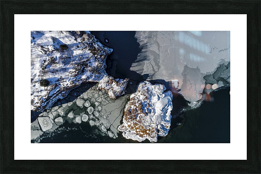 Lake Superior from Above Picture Frame print