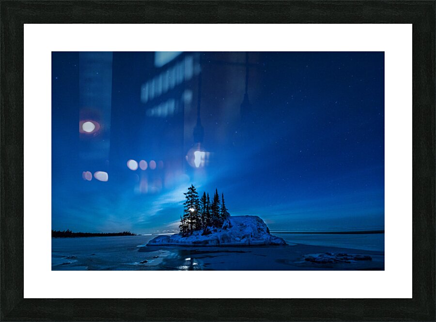 Moonrise Over Lake Superior Minnesota Picture Frame print