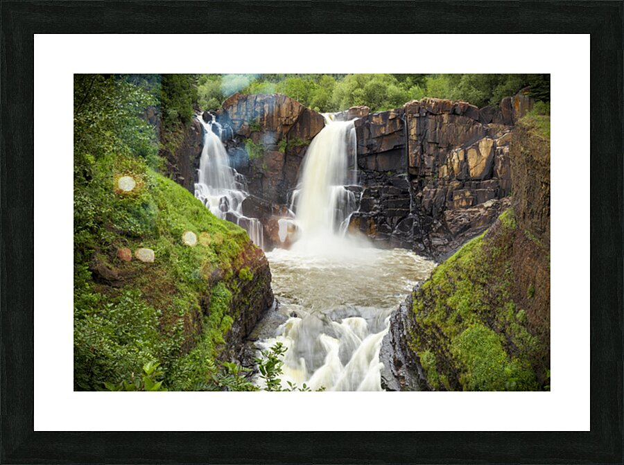 High Falls Overlook Waterfall Picture Frame print